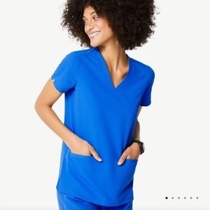 Casma Royal Blue Scrub Top
